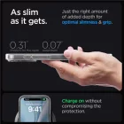 iPhone 15 Pro Max Tok - Spigen Ultra Hybrid MagFit - Átlátszó-Fehér