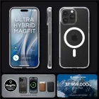 iPhone 15 Pro Max Tok - Spigen Ultra Hybrid MagFit - Átlátszó-Fehér