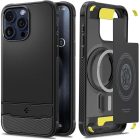 iPhone 15 Pro Max Tok - Spigen Rugged Armor MagFit - Fekete