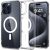 iPhone 15 Pro Tok - Spigen Ultra Hybrid MagFit - Átlátszó-Fehér