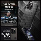 iPhone 15 Pro Max Tok - Spigen Mag Armor MagFit - Fekete