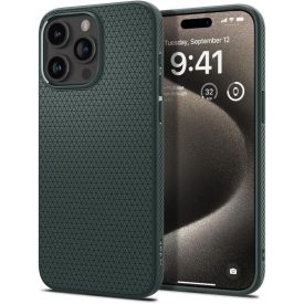 iPhone 15 Pro Max Tok - Spigen Liquid Air - Zöld iPhone 15 Pro Max Tok - Spigen Liquid Air - Zöld