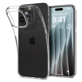 iPhone 15 Pro Tok - Spigen Crystal Flex - Átlátszó iPhone 15 Pro Tok - Spigen Crystal Flex - Átlátszó