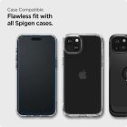 iPhone 15 Kijelzővédő Üvegfólia - Spigen Glas.tR AlignMaster Full Cover x 2 db