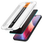 iPhone 15 / 16 Kijelzővédő Üvegfólia - Spigen Glas.tR EZ Fit Privacy x 2 db