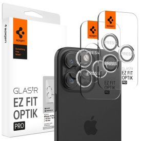   iPhone 14 Pro / 14 Pro Max / 15 Pro / 15 Pro Max / 16 Pro / 16 Pro Max / 17 Pro / 17 Pro Max Lencsevédő - Spigen Glas.tR EZ Fit Optik Pro x 2 db