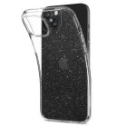 iPhone 15 Plus Tok - Spigen Liquid Crystal Glitter - Átlátszó-Ezüst