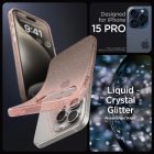 iPhone 15 Pro Tok - Spigen Liquid Crystal Glitter - Rózsaszín