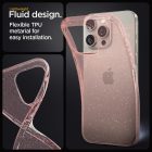 iPhone 15 Pro Max Tok - Spigen Liquid Crystal Glitter - Átlátszó-Pink