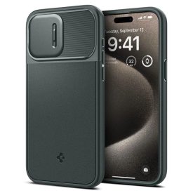 iPhone 15 Pro Max Tok - Spigen Optik Armor MagFit - Zöld iPhone 15 Pro Max Tok - Spigen Optik Armor MagFit - Zöld