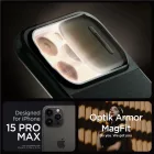 iPhone 15 Pro Max Tok - Spigen Optik Armor MagFit - Zöld