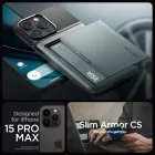 iPhone 15 Pro Max Tok - Spigen Slim Armor CS - Zöld