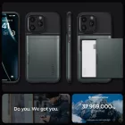 iPhone 15 Pro Max Tok - Spigen Slim Armor CS - Zöld