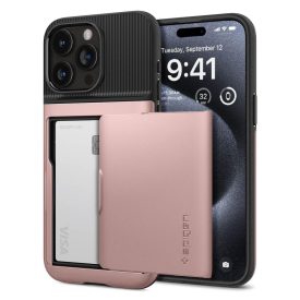 iPhone 15 Pro Tok - Spigen Slim Armor CS - Pink iPhone 15 Pro Tok - Spigen Slim Armor CS - Pink