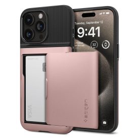 iPhone 15 Pro Max Tok - Spigen Slim Armor CS - Pink iPhone 15 Pro Max Tok - Spigen Slim Armor CS - Pink