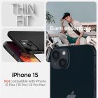 iPhone 15 Tok - Spigen Thin Fit - Fekete