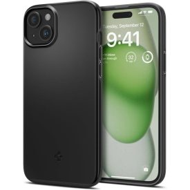 iPhone 15 Plus Tok - Spigen Thin Fit - Fekete iPhone 15 Plus Tok - Spigen Thin Fit - Fekete