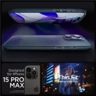 iPhone 15 Pro Max Tok - Spigen Thin Fit - Palaszürke