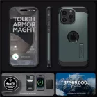 iPhone 15 Pro Max Tok - Spigen Tough Armor MagFit - Zöld