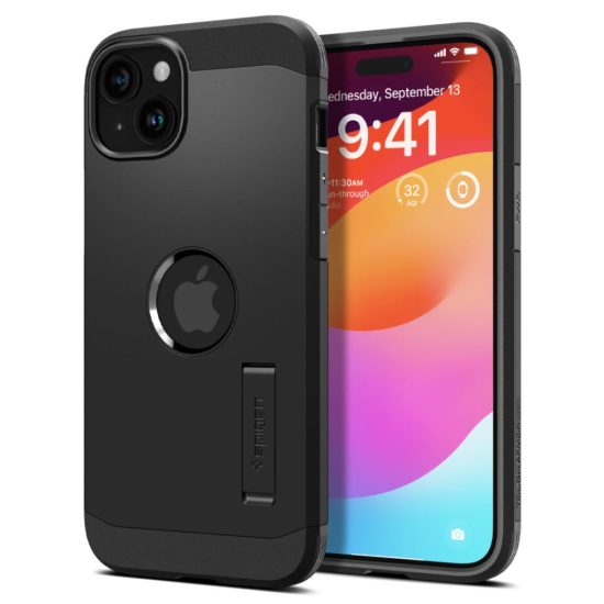 iPhone 15 Plus Tok - Spigen Tough Armor MagFit - Fekete