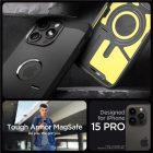 iPhone 15 Pro Tok - Spigen Tough Armor MagFit - Fekete
