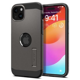 iPhone 15 Tok - Spigen Tough Armor MagFit - Szürke