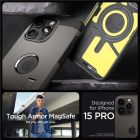 iPhone 15 Pro Tok - Spigen Tough Armor MagFit - Szürke