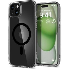 iPhone 15 Tok - Spigen Ultra Hybrid MagFit - Fekete iPhone 15 Tok - Spigen Ultra Hybrid MagFit - Fekete