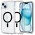 iPhone 15 Plus Tok - Spigen Ultra Hybrid MagFit - Átlátszó-Fekete