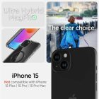 iPhone 15 Tok - Spigen Ultra Hybrid MagFit - Átlátszó-Carbon