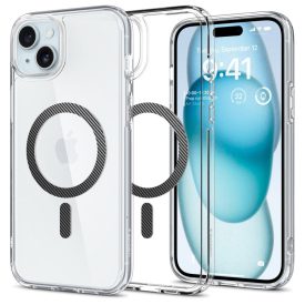 iPhone 15 Plus Tok - Spigen Ultra Hybrid MagFit - Szénszálas   iPhone 15 Plus Tok - Spigen Ultra Hybrid MagFit - Szénszálas