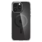 iPhone 15 Pro Tok - Spigen Ultra Hybrid MagFit - Átlátszó-Karbon