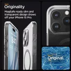 iPhone 15 Pro Tok - Spigen Ultra Hybrid MagFit - Átlátszó-Karbon