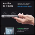 iPhone 15 Pro Tok - Spigen Ultra Hybrid MagFit - Átlátszó-Karbon