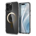 iPhone 15 Pro Max Tok - Spigen Ultra Hybrid MagFit - Átlátszó-Arany