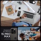 iPhone 15 Pro Max Tok - Spigen Ultra Hybrid MagFit - Átlátszó-Arany
