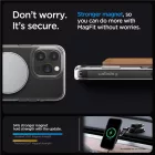 iPhone 15 Pro Tok - Spigen Ultra Hybrid S MagFit - Átlátszó-Fehér