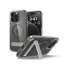 iPhone 15 Pro Tok - Spigen Ultra Hybrid S MagFit - Átlátszó-Grafit