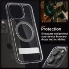 iPhone 15 Pro Tok - Spigen Ultra Hybrid S MagFit - Átlátszó-Grafit