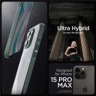 iPhone 15 Pro Max Tok - Spigen Ultra Hybrid - Sötétzöld