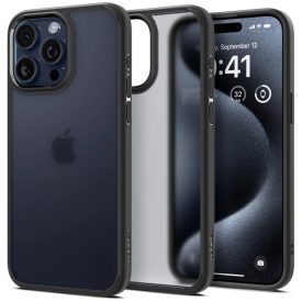 iPhone 15 Pro Tok - Spigen Ultra Hybrid - Matt Fekete iPhone 15 Pro Tok - Spigen Ultra Hybrid - Matt Fekete