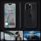 iPhone 15 Pro Tok - Spigen Ultra Hybrid - Matt Fekete