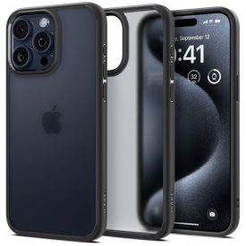 iPhone 15 Pro Max Tok - Spigen Ultra Hybrid - Matt Fekete iPhone 15 Pro Max Tok - Spigen Ultra Hybrid - Matt Fekete