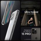 iPhone 15 Pro Tok - Spigen Ultra Hybrid - Matt Átlátszó