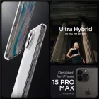 iPhone 15 Pro Max Tok - Spigen Ultra Hybrid - Matt Átlátszó