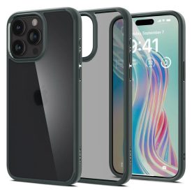 iPhone 15 Pro Tok - Spigen Ultra Hybrid - Zöld iPhone 15 Pro Tok - Spigen Ultra Hybrid - Zöld