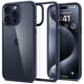 iPhone 15 Pro Tok - Spigen Ultra Hybrid - Kék iPhone 15 Pro Tok - Spigen Ultra Hybrid - Kék