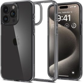 iPhone 15 Pro Max Tok - Spigen Ultra Hybrid - Szürke iPhone 15 Pro Max Tok - Spigen Ultra Hybrid - Szürke