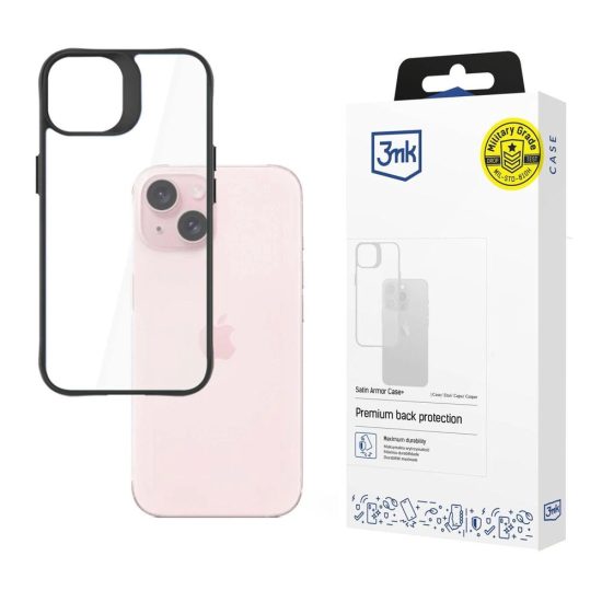 iPhone 15 Plus - 3mk Satin Armor Case+