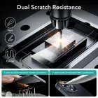 iPhone 15 Kijelzővédő Üvegfólia - ESR Tempered Glass - Fekete x 2 db